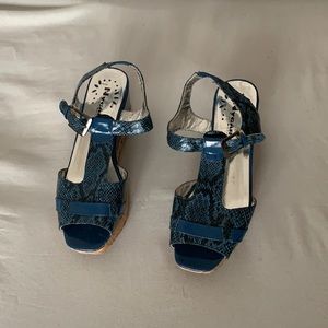 Blue shoes